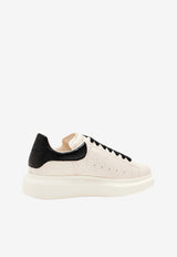 Alexander McQueen Oversized Low-Top Sneakers in Croc-Embossed Leather White 807881WHADP 9062
