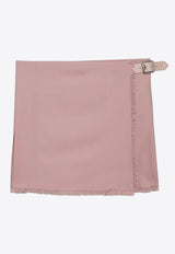 Burberry Fringed Mini Wool Wrap Skirt 8083030152438/O_BURBE-A3238