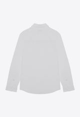 Burberry Kids Boys EKD Long-Sleeved Shirt White 8092514140136/P_BURBE-A1464