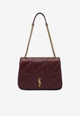 Saint Laurent Medium Jamie 4.3 Leather Shoulder Bag Burgundy 809696AAB32/Q_YSL-6592