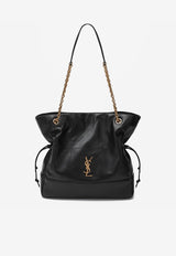 Saint Laurent Large Jamie Nappa Leather Tote Bag Black 809824AAB32/Q_YSL-1000