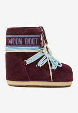 Moon Boot Kids Girls Icon Low Suede Snow Boots Burgundy 80D1409670BSUE/R_MOONB-D013
