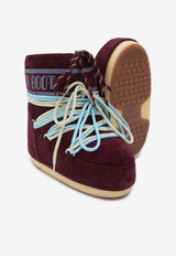 Moon Boot Kids Girls Icon Low Suede Snow Boots Burgundy 80D1409670BSUE/R_MOONB-D013