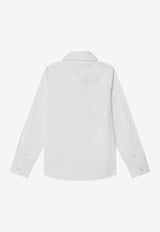 Burberry Kids Boys EKD Long-Sleeved Shirt White 8100040140136/Q_BURBE-A1464
