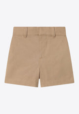 Burberry Kids Babies EKD Embroidered Shorts Beige 8100532157518/Q_BURBE-B9719