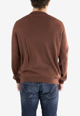 Glanshirt by Slowear Long-Sleeved Wool Sweater Brown 810234 ZR274_BROWN