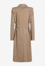 Alexander McQueen Belted Trench Coat Beige 810431QFABB/Q_ALEXQ-2001