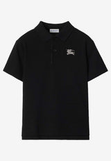 Burberry Kids Boys EKD Polo T-shirt Black 8105066152081/R_BURBE-A1189