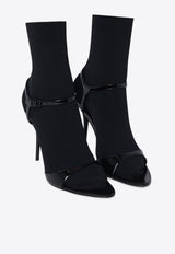 Balenciaga Avenue Sock 110 Patent Leather Sandals Black 810517W12H2/Q_BALEN-1010