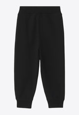 Burberry Kids Boys EKD Side Check Band Track Pants Black 8108051148165/R_BURBE-A1189