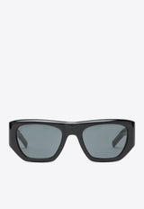 Saint Laurent Square-Shaped Logo Sunglasses Gray 810815Y9956/R_YSL-1000