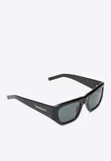 Saint Laurent Square-Shaped Logo Sunglasses Gray 810815Y9956/R_YSL-1000