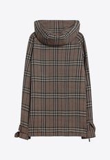 Burberry Half-Zip Checked Jacket Brown 8108324165277/Q_BURBE-C1846