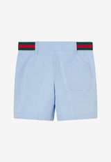 Gucci Kids Babies Web Ribbon Shorts Light Blue 810878XWA3E/Q_GUC-4850