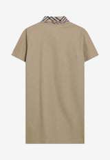 Burberry EKD Embroidered Mini Polo T-shirt Dress Beige 8110342121046/R_BURBE-B8626