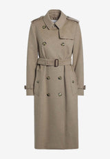 Burberry Double-Breasted Cashmere Trench Coat Beige 8110787168025/R_BURBE-C3036