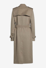 Burberry Double-Breasted Cashmere Trench Coat Beige 8110787168025/R_BURBE-C3036