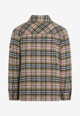 Burberry Checked Wool Shirt Beige 8110913167106/R_BURBE-B1001