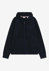 Burberry EKD Zip-Up Hooded Sweatshirt Blue 8112133168587_BURBE-A1222