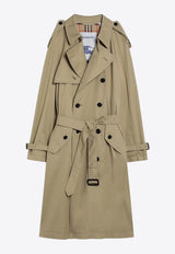 Burberry Double-Breasted Trench Coat Khaki 8113023150445/R_BURBE-C2981