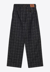 Burberry Checked Straight-Leg Jeans Blue 8113155168357/R_BURBE-A5924