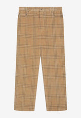 Burberry Corduroy Check Straight-Leg Pants Beige 8113484168956/R_BURBE-B9368