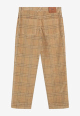 Burberry Corduroy Check Straight-Leg Pants Beige 8113484168956/R_BURBE-B9368