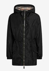 Burberry Hooded Zip-Up Parka Jacket Black 8113522166468/R_BURBE-A1189
