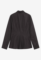 Burberry Buttoned Long-Sleeved Shirt Brown 8113598158871/R_BURBE-B8757