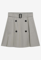 Burberry Trench Flared Mini Skirt Beige 8116006150445/R_BURBE-C2247