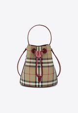 Burberry Mini Checked Bucket Bag Beige 8116284155142/S_BURBE-B9724