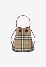 Burberry Mini Checked Bucket Bag Beige 8116284155142/S_BURBE-B9724