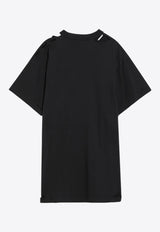 Balenciaga Optical Logo Oversized T-shirt Black 811688TRVU6/Q_BALEN-9034