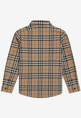 Burberry Kids Boys Signature Check Shirt Beige 8117166170626/S_BURBE-B9368
