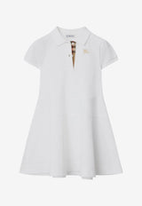 Burberry Kids Girls EKD Polo T-shirt Dress White 8117428153158/S_BURBE-A1464