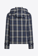Burberry Reversible Checked Zip-Up Jacket Blue 8118012170863/S_BURBE-C4008