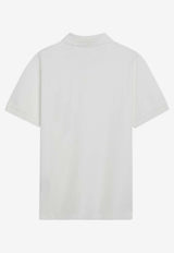 Burberry Embroidered EKD Polo T-shirt White 8119009121046/S_BURBE-B7078