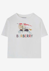 Burberry Kids Girls EKD Print Logo T-shirt White 8121196153156/S_BURBE-A1464