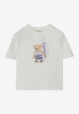 Burberry Kids Baby Boys Surfing Teddy Bear T-shirt White 8121289153156/S_BURBE-A2014