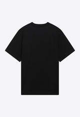 Burberry Logo Print Crewneck T-shirt Black 8122387163419/S_BURBE-A1189