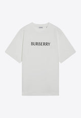 Burberry Logo Print Crewneck T-shirt White 8122389163419/S_BURBE-B7078