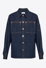 Ferragamo Denim shirt Navy Blue 144284 D 780577-DENIM SCURO