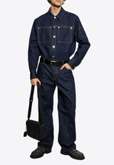 Ferragamo Denim shirt Navy Blue 144284 D 780577-DENIM SCURO