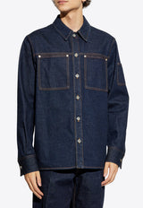 Ferragamo Denim shirt Navy Blue 144284 D 780577-DENIM SCURO
