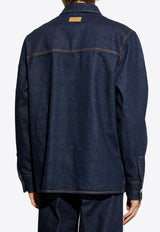 Ferragamo Denim shirt Navy Blue 144284 D 780577-DENIM SCURO