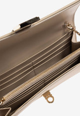 Hug Leather Chain Clutch