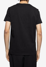 Balmain Couture Label T-shirt Black EH1EF000 BC91-0PA