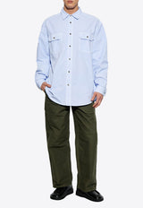 Long-Sleeved Shirt with Pockets