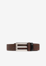 Logo Buckle Reversible Belt