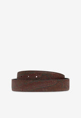 Logo Buckle Reversible Belt